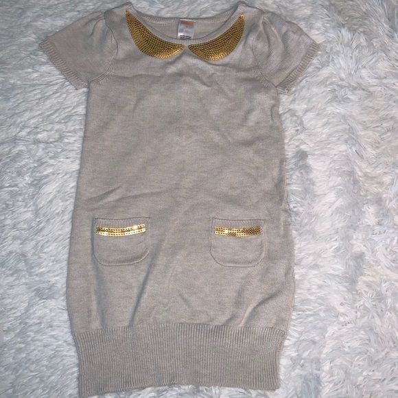 Gymboree Girls Sequin Collar Dress 6 - Picture 2 of 5